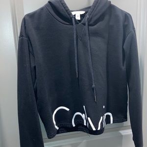Calvin Klein Cropped Hooded sweater